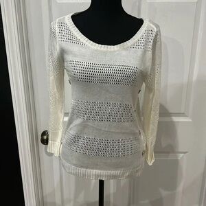 Zara White Knit Sweater